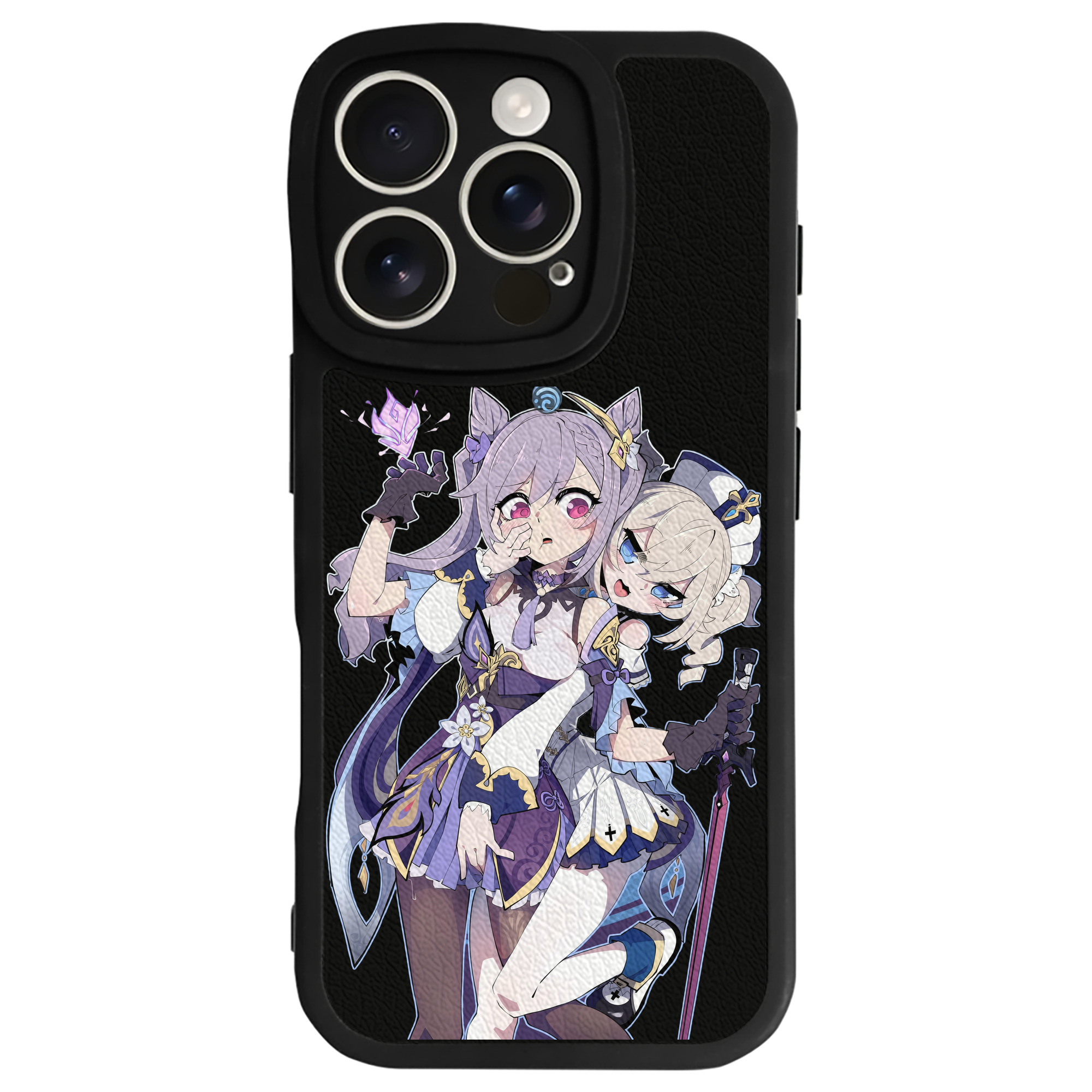 げんし神 刻晴 こくせい genshin Kokusei 【iPhone 16シリーズ対応】シリコンスマホケース（レザー調） 材質：シリコン